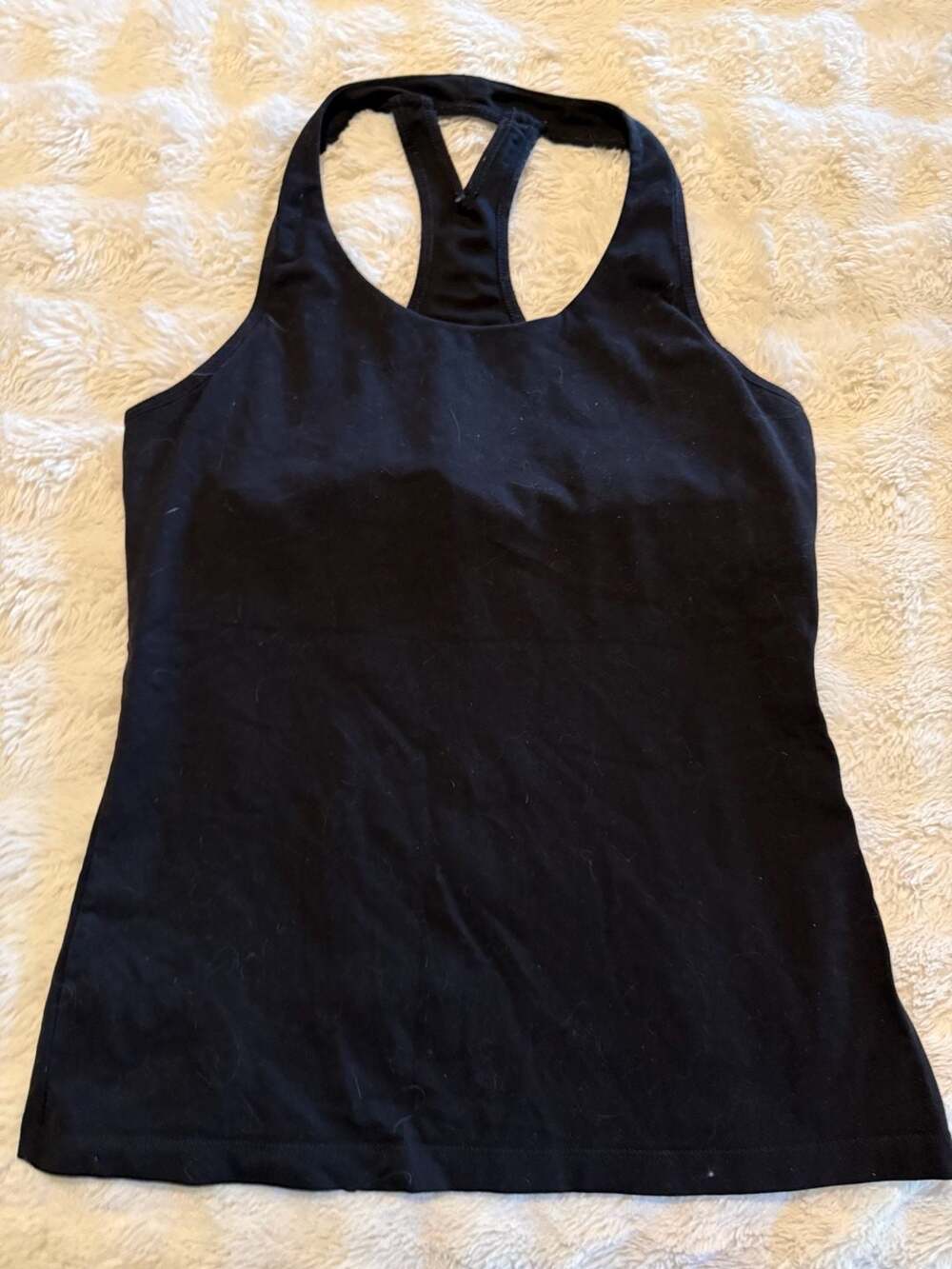 Lucy Activewear Racerback Tank Top Size M Black Built In Bra